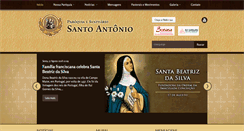 Desktop Screenshot of paroquiasantoantonio-df.com.br