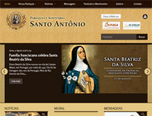 Tablet Screenshot of paroquiasantoantonio-df.com.br